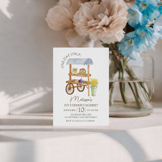 Farmer’s Market Birthday Invite Einladung