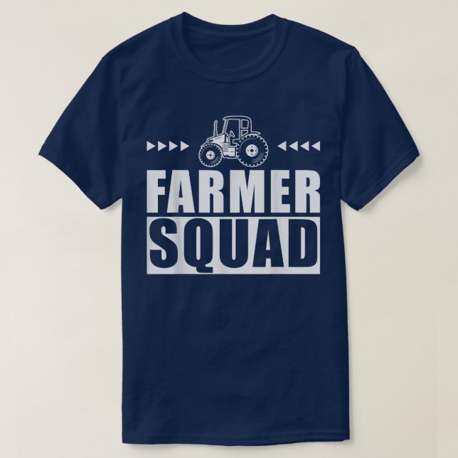 Farmer Squad  Farmer Team Group  Farmer  T-Shirt (Design vorne)