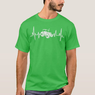 Farmer Tractor Heartbeat T-Shirt
