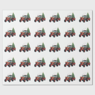 Farmer Traktor Weihnachtsbeleuchtung Traktor Weihn Geschenkpapier