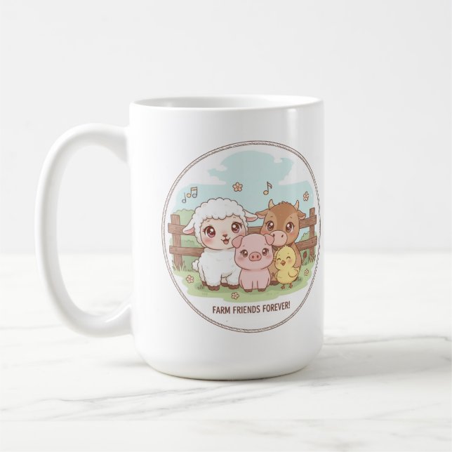 Farmerfreunde für immer - süß und gemütlich kaffeetasse (Links)