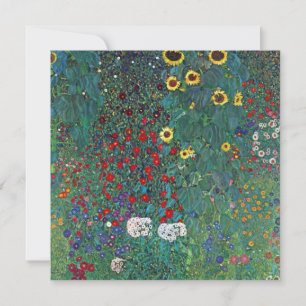 Farmergarden w Sonnenblume von Klimt, Vintage Blum