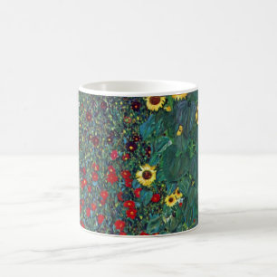 Farmergarden w Sonnenblume von Klimt, Vintage Blum Kaffeetasse