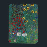 Farmergarden w Sonnenblume von Klimt, Vintage Blum Magnet<br><div class="desc">Der Bauerngarten mit Sonnenblume (1905/06) von Gustav Klimt ist ein Vintages Viktorianisches Zeita Symbolismus kunstvolle Blumenmalerei. Eine Naturlandschaft mit einer Vielfalt an Blume und Sonnenblumen in einem Garten auf einem Bauernhof. Über den Künstler: Gustav Klimt (1862-1918) war ein österreichischer Symbolik-Maler und einer der prominentesten Mitglieder der Wiener Jugendstil-Bewegung.</div>
