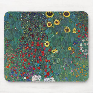 Farmergarden w Sonnenblume von Klimt, Vintage Blum Mousepad