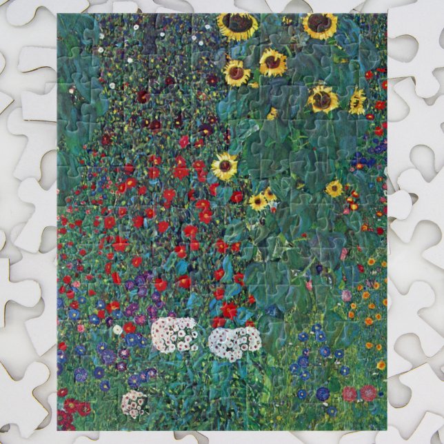 Farmergarden w Sonnenblume von Klimt, Vintage Blum Puzzle (Von Creator hochgeladen)