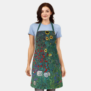 Farmergarden w Sonnenblume von Klimt, Vintage Blum Schürze