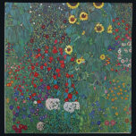 Farmergarden w Sonnenblume von Klimt, Vintage Blum Serviette<br><div class="desc">Der Bauerngarten mit Sonnenblume (1905/06) von Gustav Klimt ist ein Vintages Viktorianisches Zeita Symbolismus kunstvolle Blumenmalerei. Eine Naturlandschaft mit einer Vielfalt an Blume und Sonnenblumen in einem Garten auf einem Bauernhof. Über den Künstler: Gustav Klimt (1862-1918) war ein österreichischer Symbolik-Maler und einer der prominentesten Mitglieder der Wiener Jugendstil-Bewegung.</div>