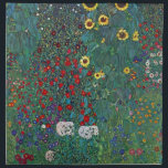 Farmergarden w Sonnenblume von Klimt, Vintage Blum Serviette<br><div class="desc">Der Bauerngarten mit Sonnenblume (1905/06) von Gustav Klimt ist ein Vintages Viktorianisches Zeita Symbolismus kunstvolle Blumenmalerei. Eine Naturlandschaft mit einer Vielfalt an Blume und Sonnenblumen in einem Garten auf einem Bauernhof. Über den Künstler: Gustav Klimt (1862-1918) war ein österreichischer Symbolik-Maler und einer der prominentesten Mitglieder der Wiener Jugendstil-Bewegung.</div>