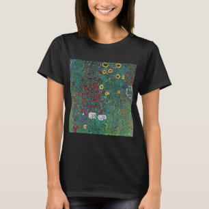 Farmergarden w Sonnenblume von Klimt, Vintage Blum T-Shirt