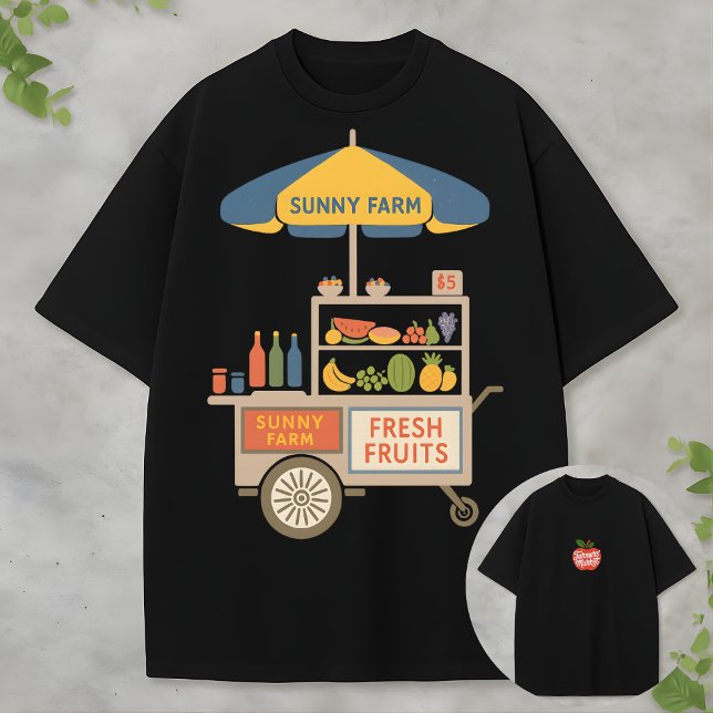 Farmers Market Aesthetic Fresh Fruits Sunshine T-Shirt (Von Creator hochgeladen)