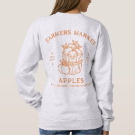 Farmers Market Äpfel - Vintage Herbsternte Grafik Sweatshirt
