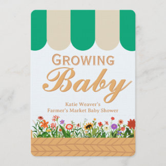 Farmers Market Baby Shower - Gender Neutral  Einladung