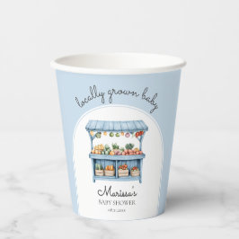 Farmers Market Boy Baby Shower Pappbecher