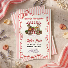 Farmers Market Bridal Shower Invitation Einladung