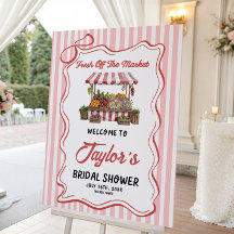 Farmers Market Bridal Shower Welcome Sign 
