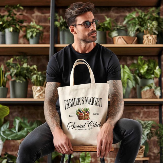Farmers Market Fresh Food Tote Bag Tragetasche (Von Creator hochgeladen)