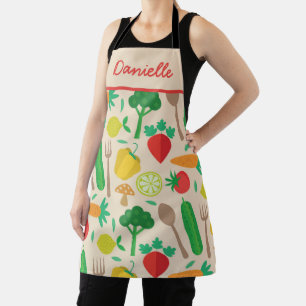 Farmers Market Kitchen Gemüse Muster individuell  Schürze
