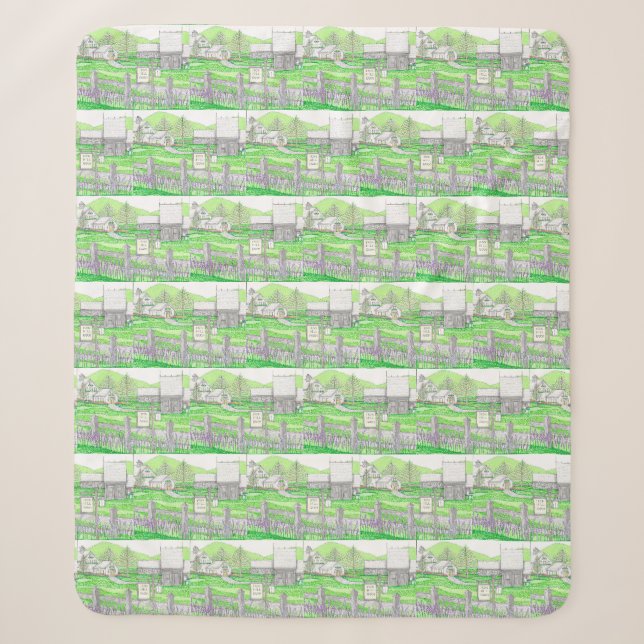 Farmette Sherpa Blanket Sherpadecke (Vorderseite)