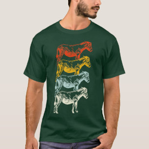 Farmgeschenke Retro-Donkey T-Shirt