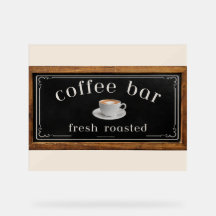 Farmhouse-Acryl-Coffee-Bar-Schild – Kaffeestation 