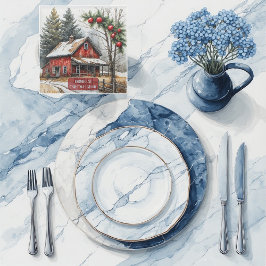 Farmhouse Christmas Magic Vintage Rustic Glasuntersetzer