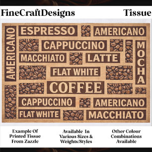 Farmhouse Coffee Lover Typografie DC1 Decoupage Seidenpapier