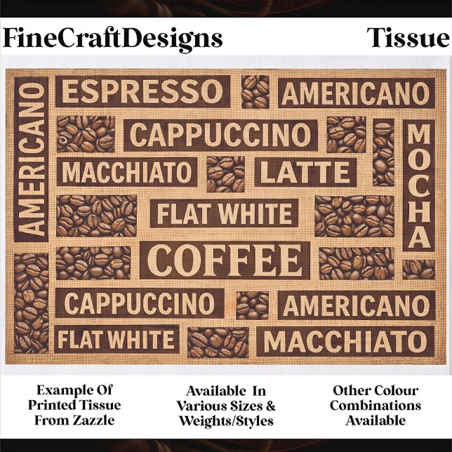 Farmhouse Coffee Lover Typografie DC1 Decoupage Seidenpapier (Von Creator hochgeladen)
