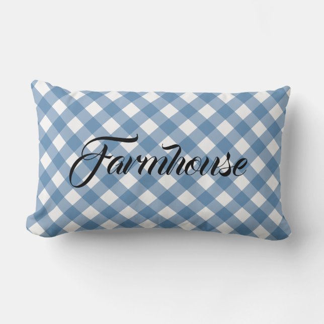 FARMHOUSE GINGHAM LENDENKISSEN (Vorderseite)