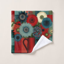 Farmhouse-Patchwork-Blaues Beerenbouquet