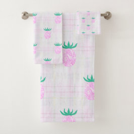 Farmhouse Pineapples Badhandtuch Set