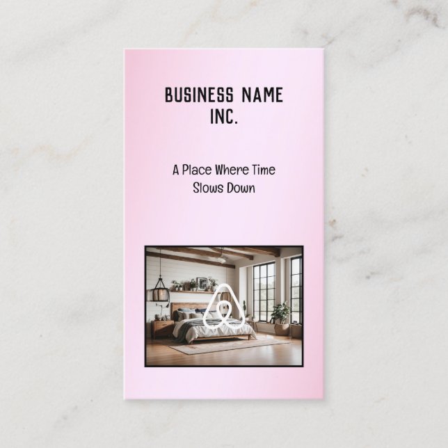 🌟 Farmhouse Rental QR Foto Logo Visitenkarte (Vorderseite)