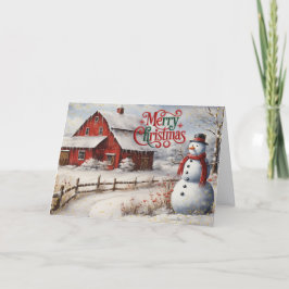 Farmhouse Rustic Christmas Card Feiertagskarte