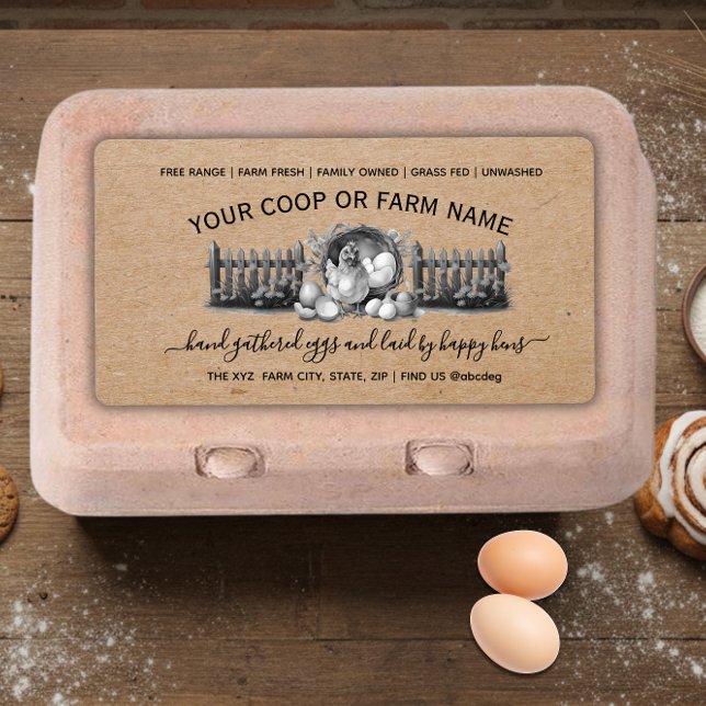 Farmhouse Vintage Egg Carton  (Von Creator hochgeladen)