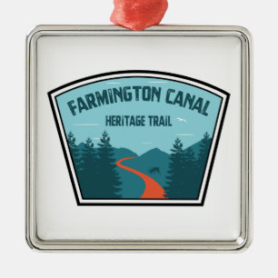 Farmington Canal Heritage Trail Ornament Aus Metall