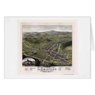 Farmington, panoramische Karte NH - 1877