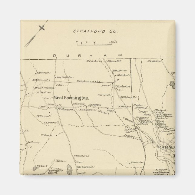 Farmington, Strafford Co. Magnet (Vorne)