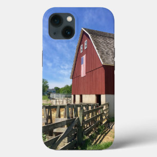Farms   Red Barn With American Flag Case-Mate iPhone Hülle