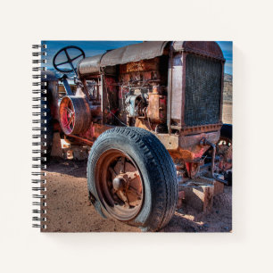 Farms Rusty Antique Tractor Notizbuch