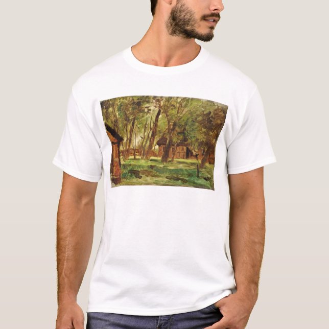Farmstead unter Bäumen T-Shirt (Vorderseite)