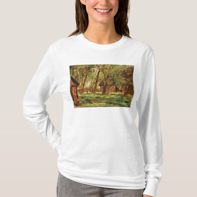 Farmstead unter Bäumen T-Shirt (Vorderseite)