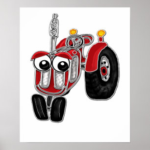 Farmtraktor-Druck Poster