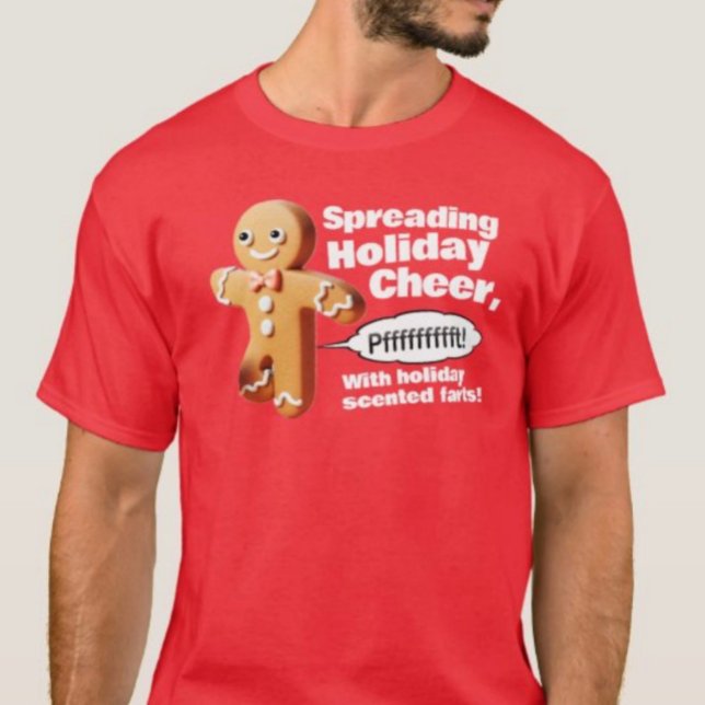 Farn Gingerbread Mann Weihnachts-T - Shirt (Von Creator hochgeladen)