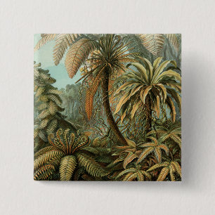Farn Palmenbaum Antik Botanisch Farn Kunst Button