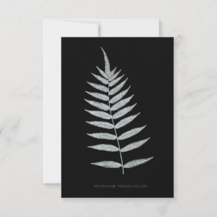 Farn - Polypodyum Fraxinifolium - Röntgen-Effekt - Dankeskarte