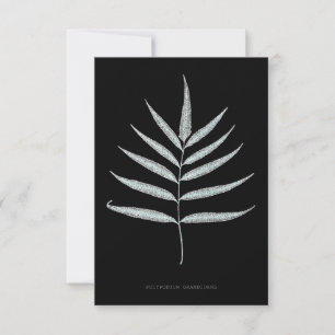 Farn - Polypodyum Grandidens - Röntgen-Effekt - 10 Dankeskarte