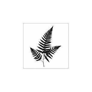 Farn und Laub, Natur Pflanzen Garten Kunst Gummistempel