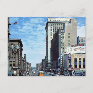 Farnam St., Omaha, NE Vintage Postkarte