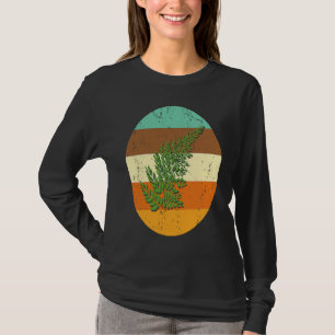 Farnblatt Botanische Gefäßpflanzen Grüne Blütenlos T-Shirt