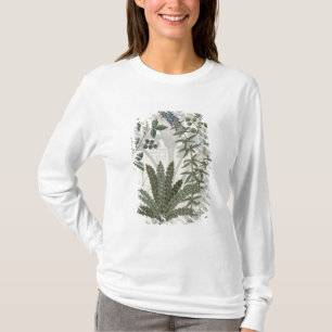 Farne, Brombeersträucher und Blumen T-Shirt